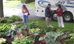 OHS Members on a hosta garden visit